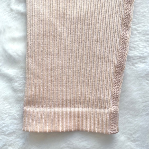 NWOT Aerie Offline High Waisted Ribbed Pink Leggings - Picture 11 of 14
